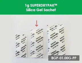 1g SUPERDRYPAK™ Silica Gel Sachet