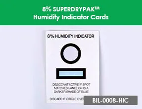 8 SUPERDRYPAK™ Humidity Indicator Cards