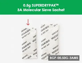 0.5g SUPERDRYPAK™ 3A Molecular Sieve Sachet