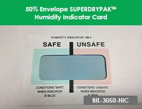 50 Envelope SUPERDRYPAK™ Humidity Indicator Card